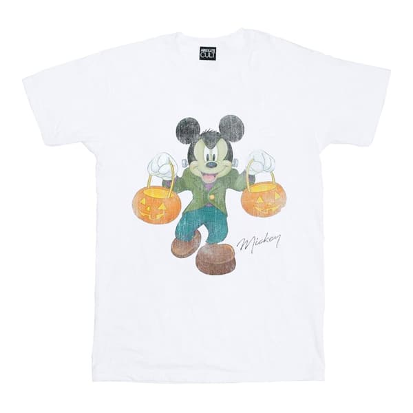 Disney Womens/Ladies Frankenstein Mickey Mouse Cotton Boyfriend T-Shirt