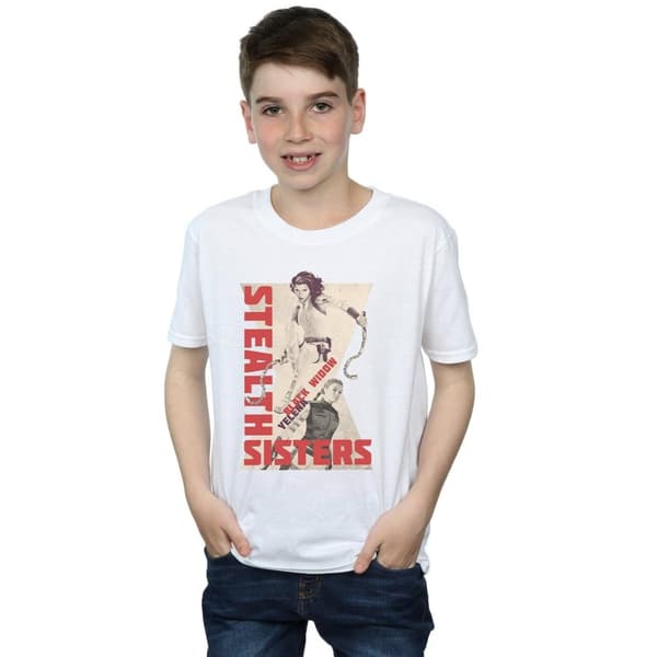 Marvel Pojkar - Black Widow Movie Stealth Sisters T-shirt