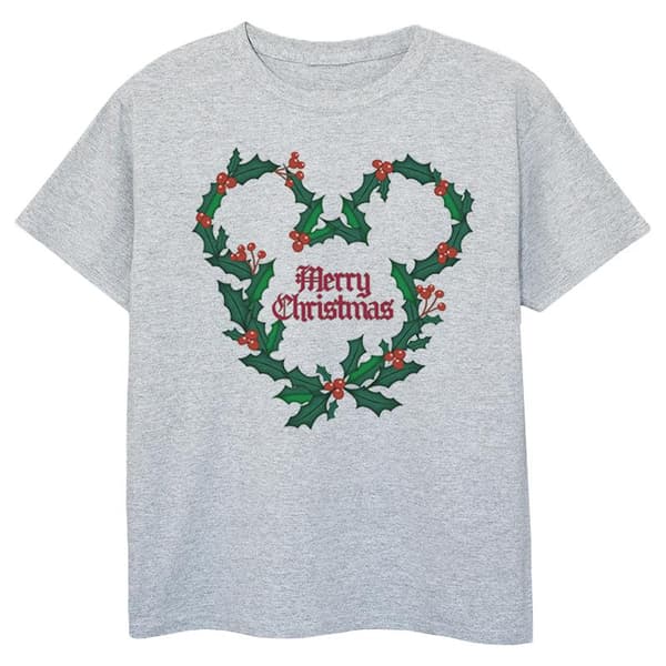 Disney T-shirt i bomull för flickor - Musse Pigg - God jul - Holly