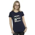 Miniatyrbild 2 av 3: Disney Dam/Tjej Musse Pigg Merry & Bright - T-shirt i bomull