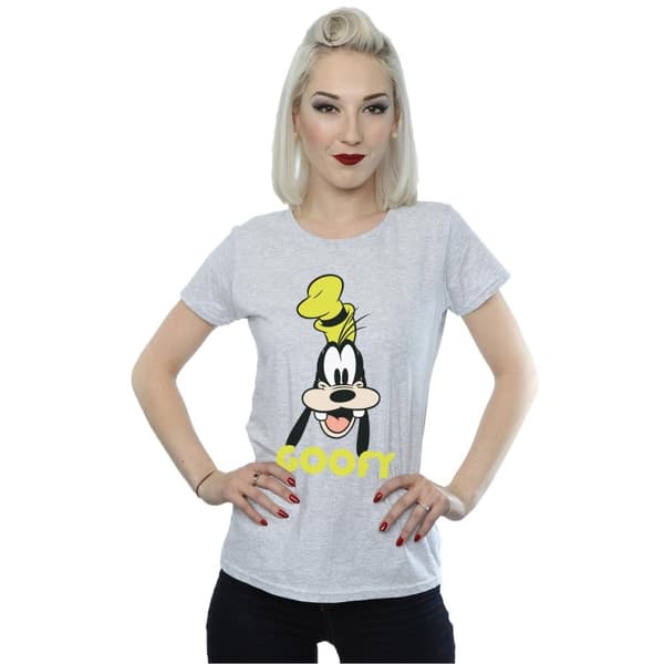 Disney Womens/Ladies Goofy Face Cotton T-Shirt