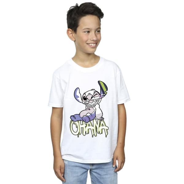 Disney Lilo And Stitch Ohana Graffiti T-shirt för pojkar