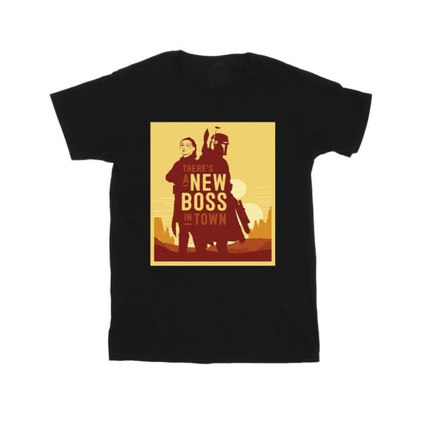 Star Wars Girls The Book Of Boba Fett New Boss Sun Silhouette T-shirt i bomull