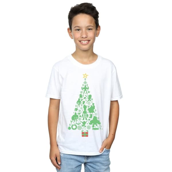 Marvel Boys Avengers Christmas Tree T-Shirt