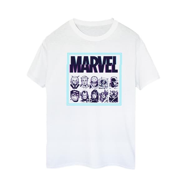 Marvel Dam/Tjej Comics Glitch Boyfriend T-shirt i bomull