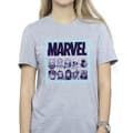 Pikkukuva 3 / 4: Marvel Womens/Ladies Comics Glitch Cotton Boyfriend T-Shirt