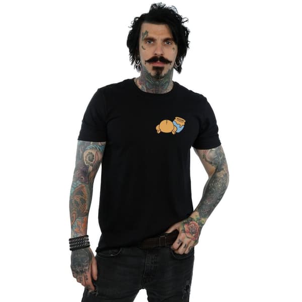 Disney Mens Winnie The Pooh Backside Bröst T-shirt med tryck