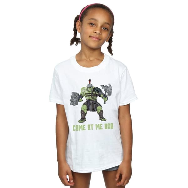 Marvel Thor Ragnarok Come At Me Bro Bomulls-T-shirt för flickor