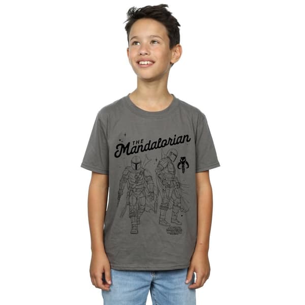 Star Wars Boys The Mandalorian Hunter Profile T-Shirt