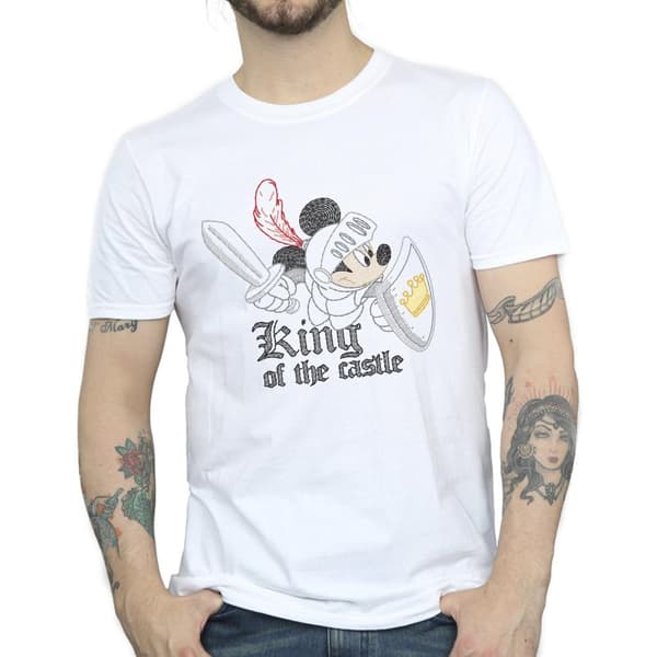 Disney Mens Mickey Mouse King Of The Castle T-Shirt