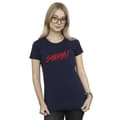 Miniatyrbild 2 av 3: DC Comics Dam/Tjej - Shazam Fury Of The Gods - T-shirt med sprayfärg och logotyp i bomull
