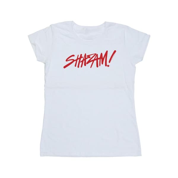 DC Comics Dam/Tjej - Shazam Fury Of The Gods - T-shirt med sprayfärg och logotyp i bomull