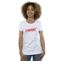 Miniatyrbild 2 av 3: DC Comics Dam/Tjej - Shazam Fury Of The Gods - T-shirt med sprayfärg och logotyp i bomull