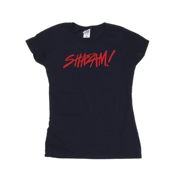 DC Comics Dam/Tjej - Shazam Fury Of The Gods - T-shirt med sprayfärg och logotyp i bomull
