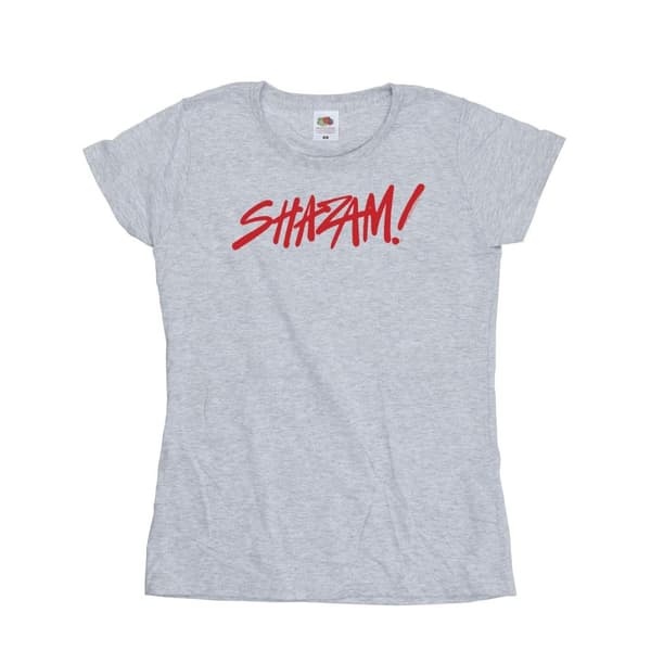 DC Comics Dam/Tjej - Shazam Fury Of The Gods - T-shirt med sprayfärg och logotyp i bomull