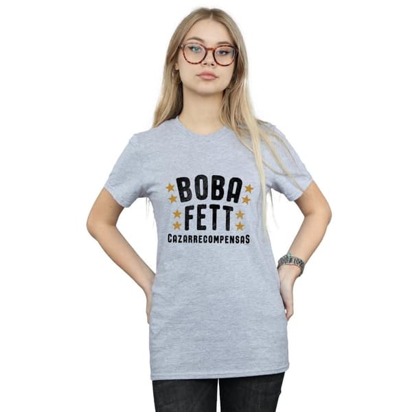 Star Wars Dam/Lady Boba Fett Legends Tribute Boyfriend T-shirt i bomull