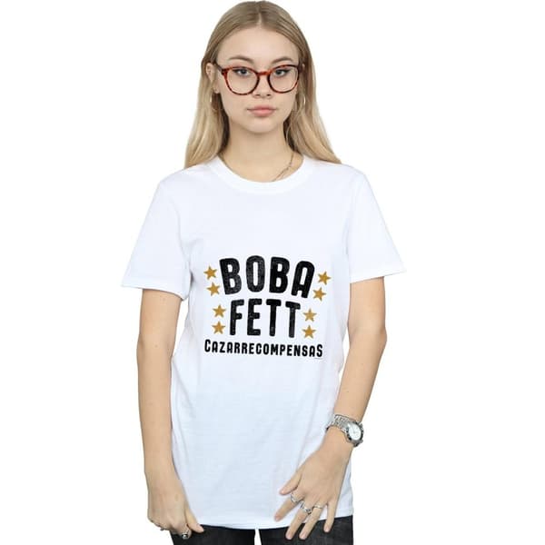 Star Wars Dam/Lady Boba Fett Legends Tribute Boyfriend T-shirt i bomull