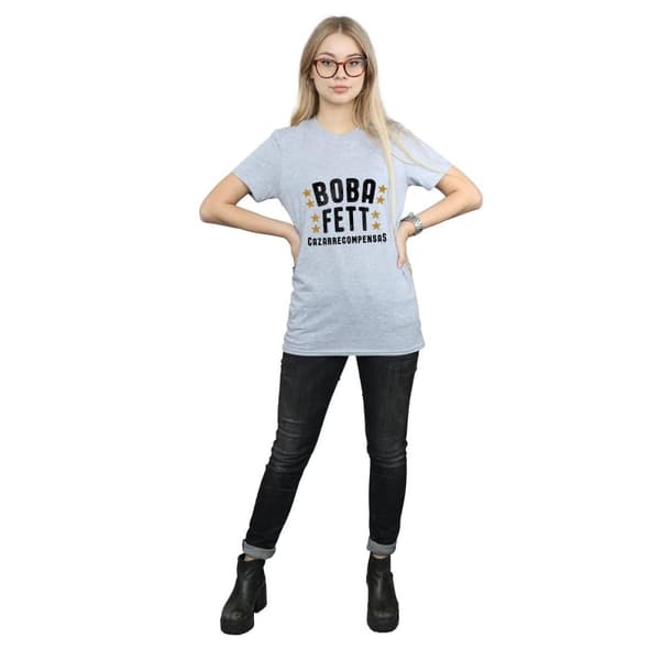 Star Wars Dam/Lady Boba Fett Legends Tribute Boyfriend T-shirt i bomull