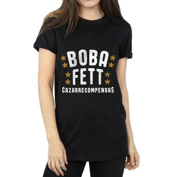 Star Wars Dam/Lady Boba Fett Legends Tribute Boyfriend T-shirt i bomull
