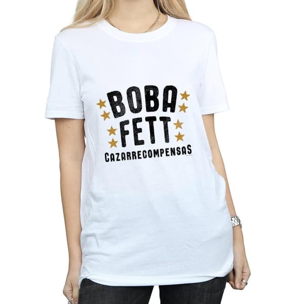Star Wars Dam/Lady Boba Fett Legends Tribute Boyfriend T-shirt i bomull