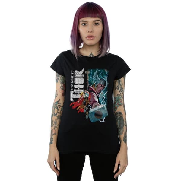 Marvel Womens/Ladies The Mighty Thor Mighty Duo Cotton T-Shirt