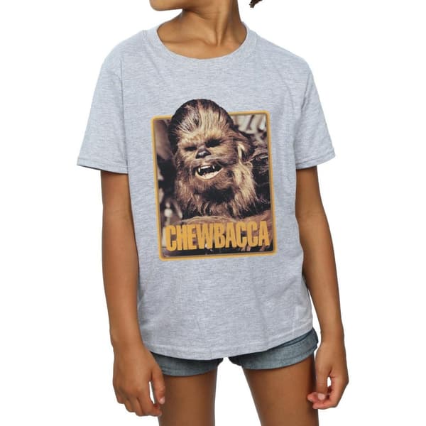 Star Wars Girls Chewbacca Scream Cotton T-Shirt