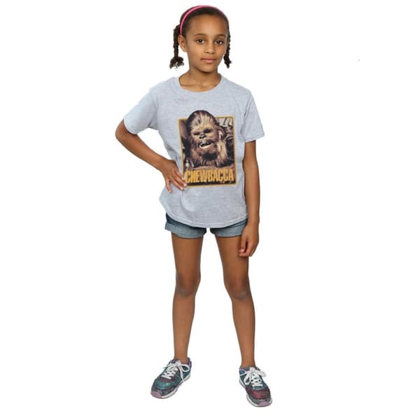 Star Wars Girls Chewbacca Scream Cotton T-Shirt