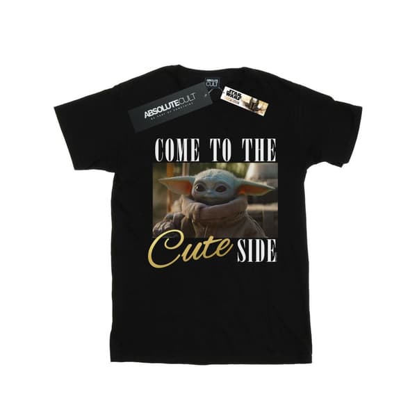 Star Wars Dam/Tjej The Mandalorian Come To The Cute Side Bomull Boyfriend T-shirt