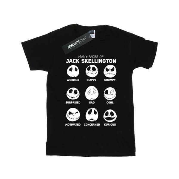 Disney Nightmare Before Christmas - Jacks många ansikten - bomulls-T-shirt för flickor