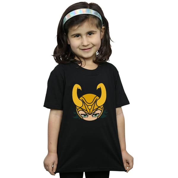 Marvel Loki Close Up T-shirt i bomull för flickor