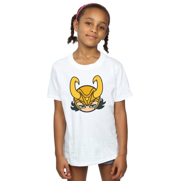 Marvel Loki Close Up T-shirt i bomull för flickor