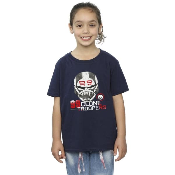 Star Wars The Bad Batch 99 Clone Troopers bomulls-T-shirt för flickor