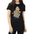 Miniatyrbild 3 av 5: Disney Princess Dam/Tjej Belle Fylld Silhuett Bomull Boyfriend T-shirt