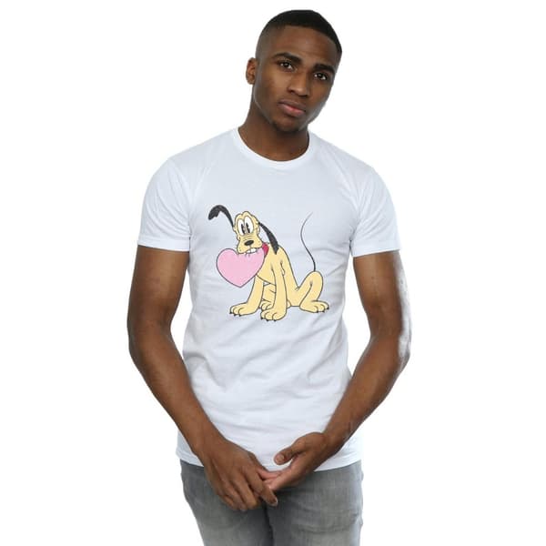 Disney Pluto Love Heart T-shirt - herr
