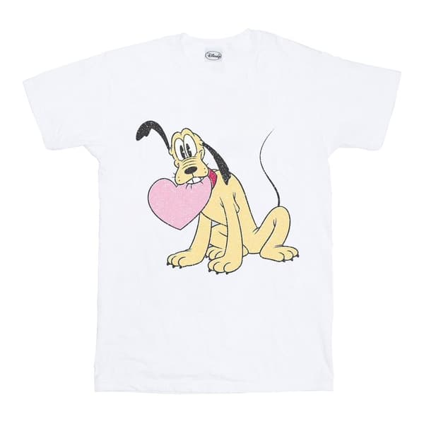 Disney Pluto Love Heart T-shirt - herr