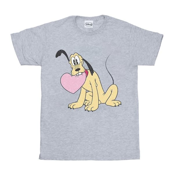 Disney Pluto Love Heart T-shirt - herr