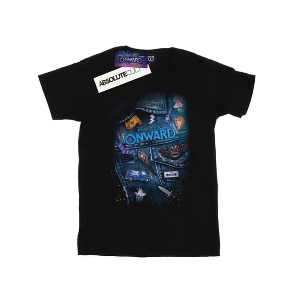 Disney Dam/Tjej Onward - Boyfriend-t-shirt i bomull med jackdetalj