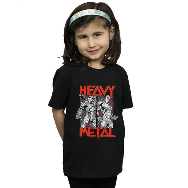 Marvel Girls Iron Man Heavy Metal Cotton T-Shirt