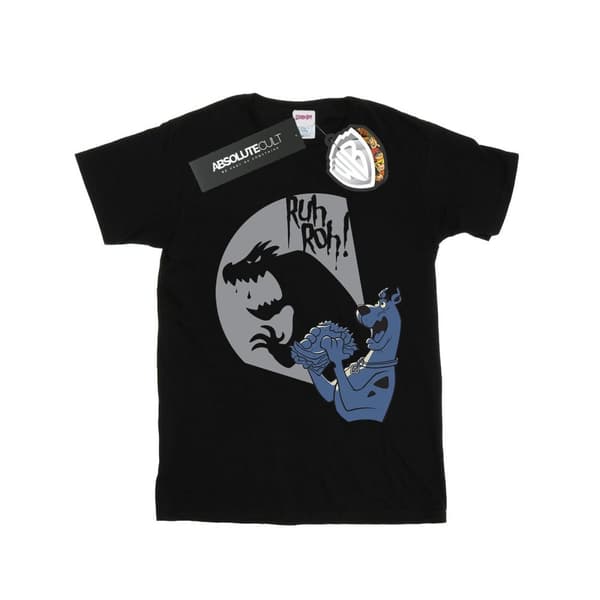 Scooby Doo Womens/Ladies Ruh Roh Boyfriend Fit Cotton Boyfriend T-Shirt Black S