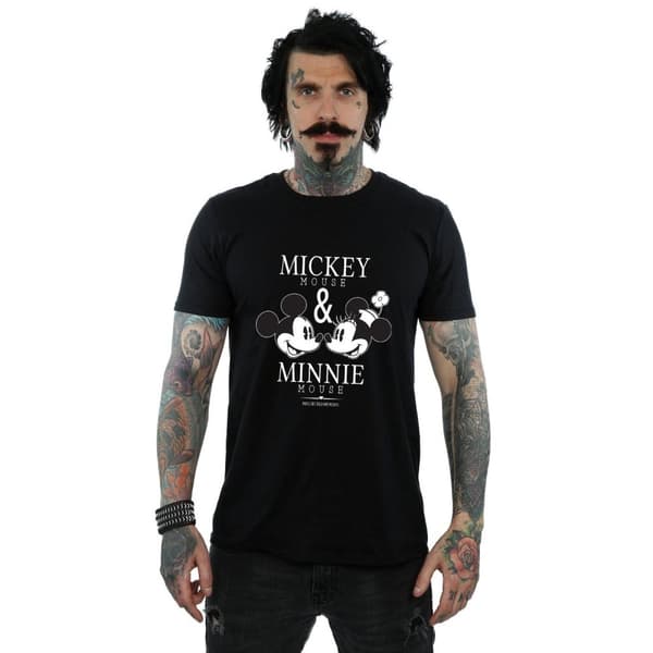 Disney Mens Mickey And Minnie Mouse Mousecrush Mondays T-shirt