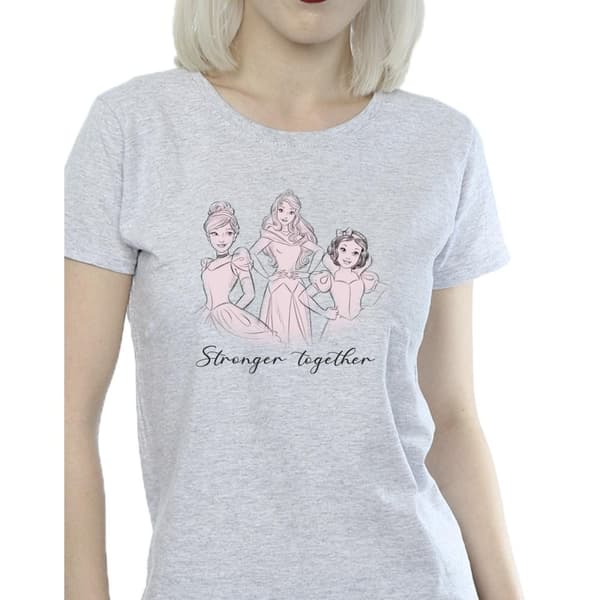 Disney Dam/dam Princesses Stronger Together - T-shirt i bomull