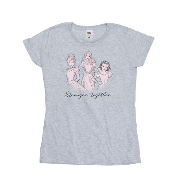 Disney Dam/dam Princesses Stronger Together - T-shirt i bomull