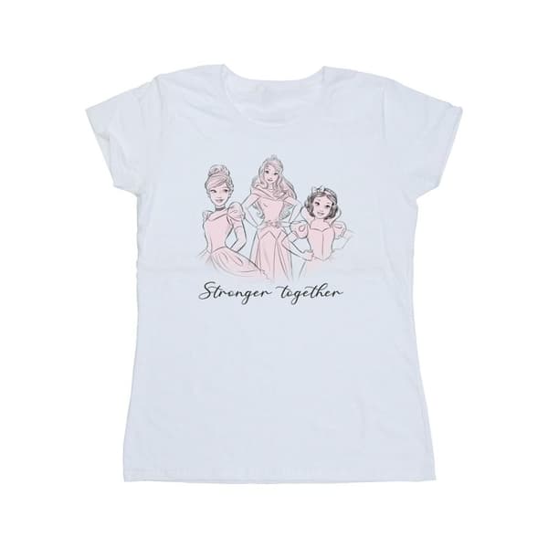 Disney Womens/Ladies Princesses Stronger Together Cotton T-Shirt