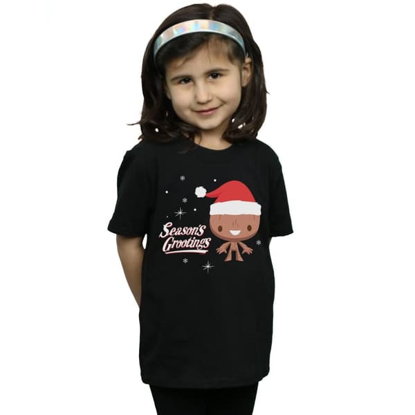 Marvel Säsongens Grootings bomulls-T-shirt för flickor