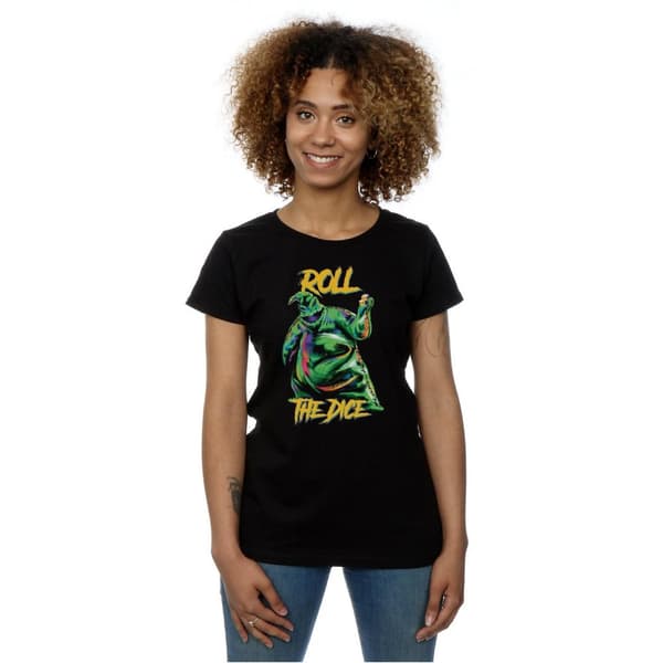 Disney Dam/Tjej Nightmare Before Christmas Oogie Boogie Dice T-shirt i bomull