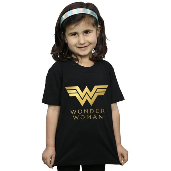 DC Comics Wonder Woman 84 Golden Logo - bomulls-T-shirt för flickor