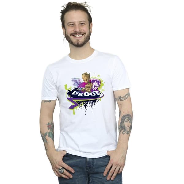 Marvel Guardians Of The Galaxy Groot Gaming Holo T-shirt för herrar