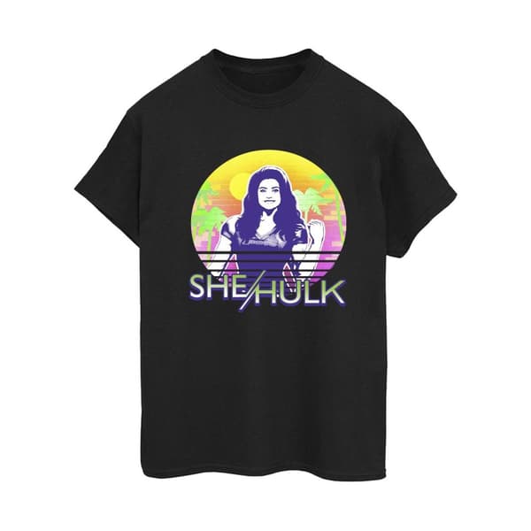 Marvel Womens/Ladies She-Hulk: Attorney At Law Sunset Smile Cotton Boyfriend T-Shirt