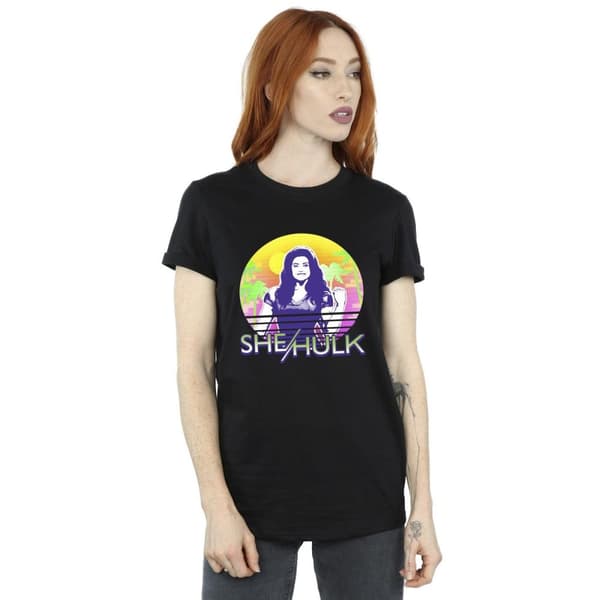 Marvel Womens/Ladies She-Hulk: Attorney At Law Sunset Smile Cotton Boyfriend T-Shirt