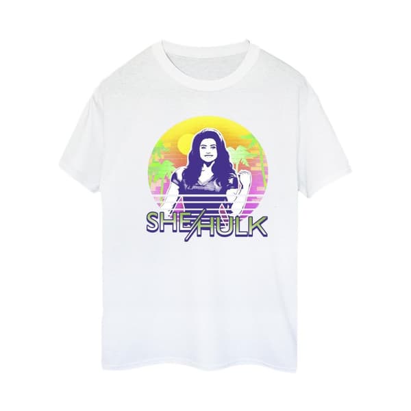 Marvel Womens/Ladies She-Hulk: Attorney At Law Sunset Smile Cotton Boyfriend T-Shirt